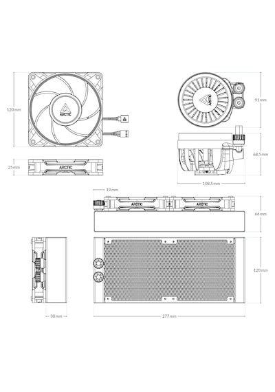 Arctic Acfre00178a Liquid Freezer Iıı Pro 240 Intel / Amd Uyumlu,