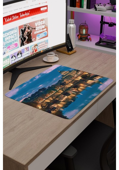 Roma İtalya V4 48x40 Xl Gaming Kauçuk Kaymaz Taban Mouse Pad Fare Altlığı