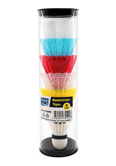 6pcs Renkli Badminton Topu 5705