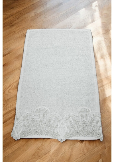 6'lı Güpürlü %100 Pamuklu El Ve Yüz Havlusu Seti 30x50 Cm Beyaz Beyaz
