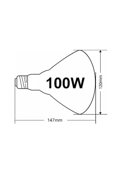 100w Isıtıcı Ampul Kırmızı Isı Lambası Civciv Kümes Kuluçka E27 Duy Isıtma Ampulü