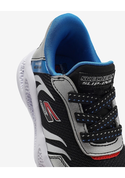 Skechers Skechers Meteor-lıghts - Brısk-beams Küçük Erkek Çocuk Gri Işıklı Spor Ayakkabı 403848n Slbk Gri