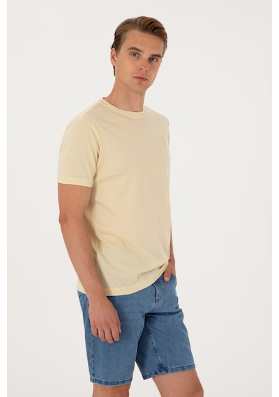 U.S. Polo Assn. Erkek Regular Fit Açık Haki Bisiklet Yaka Tişört 50300815-VR183 U.S. Polo Assn. Erkek Regular Fit Açık Haki Bisiklet Yaka Tişört 50300815-VR183