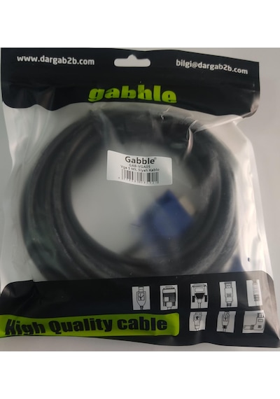 Gabble Gab-vga05 Vga 5mt Siyah Kablo