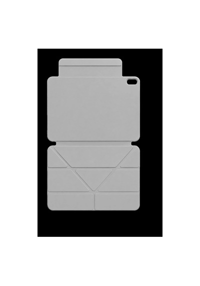 Apple İpad 2025 10.9 10.nesil A16 Edz Manyetik Standlı Tablet Kılıfı - Gri Kılıf