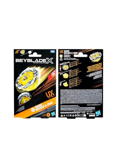 Beyblade X Başlangıç Paketi Değnek Sihirbazı 5-70db Ux Döner Top Ve Başlatıcı İle