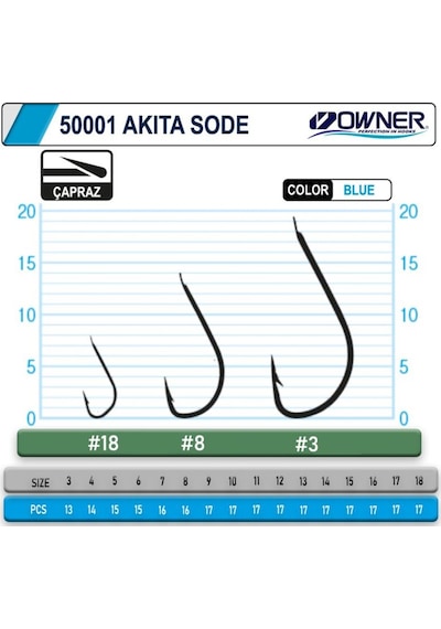 Owner 50001 Akita Sode Blue Iğne (452143328)