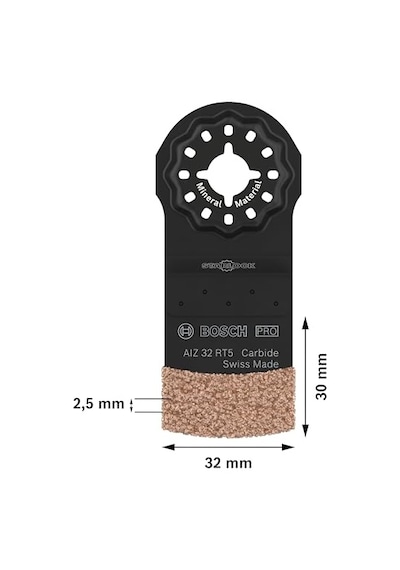 Pro Aız 32 Rt5 Daldırmalı Kesim Testere Bıçağı Harç Gözenekli Genişlik 32 Mm Professional Aksesuar Çok Fonksi