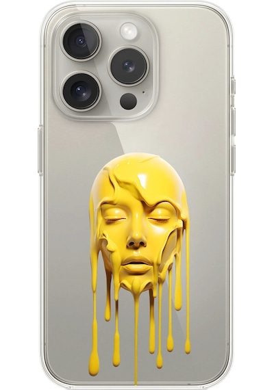 Apple Uyumlu iPhone 12 Pro Şeffaf Kılıf Estetik Yüz 6 Tasarımlı