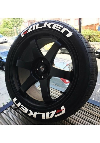 Falken Lastik Yazısı Motorsiklet / Araç Oto Lastik Sticker & Arma Aksesuar 4 Adet Bombtire
