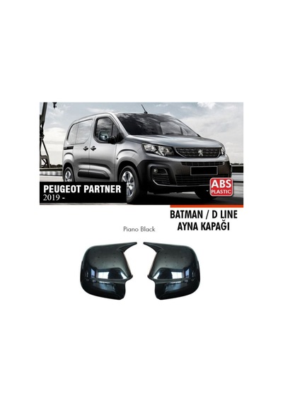 Peugeot Partner Yarasa Batman Ayna Kapağı Piano Black 2019+