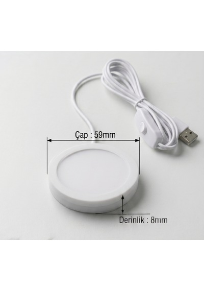 Led Lamp - Kit 001 Uyumlu 3d Yazıcı Lamba Donanım Kiti Beyaz Bambu Lab Mh001 Tam Uyumlu + Şarj Adaptörü Hediyeli