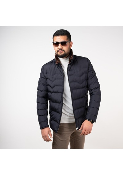 Montesori Slimfit Kapitone Erkek Mont