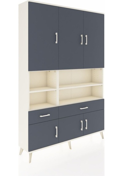Arges Dolap 8 Raflı 2 Çekmeceli 6 Kapaklı 132x30x195 Aytaşı-antrasit/antrasit Antrasıt/antrasıt Arges Dolap 8 Raflı 2 Çekmeceli 6 Kapaklı 132x30x195 Aytaşı-antrasit/antrasit Antrasıt/antrasıt