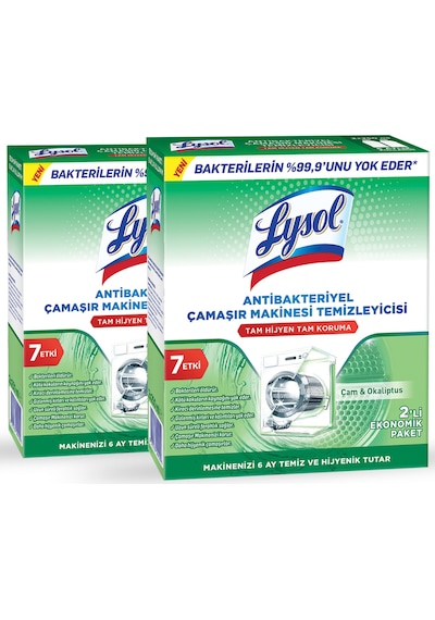 Lysol Çamaşır Makinesi Temizleyici Çam & Okaliptus Ferahlığı 4 x 250 ML