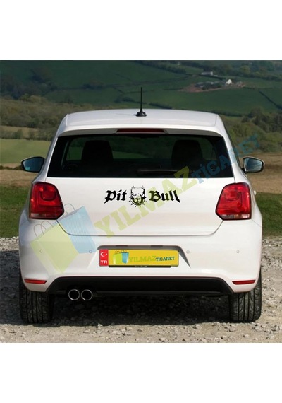 Pitbull Dog Kafa Oto Sticker Araba Yapıştırma Etiket