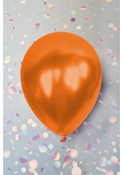 Metalik Turuncu Balon 12 30 Cm Metalik Balon 10lu Paket 2 Yaş Mavi