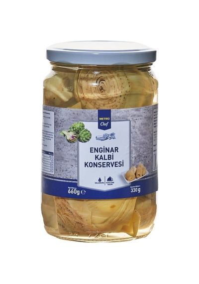 Metro Chef Enginar Kalbi Konservesi 660 G Pratik Ve Lezzetli 2'li Ekonomik Paket - 2 Adet Tarı
