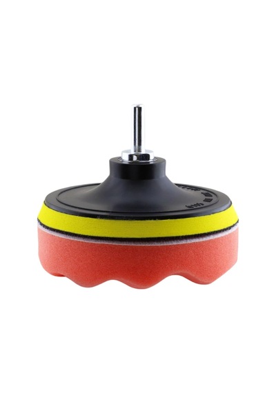 Glaswen Oto Araç Araba Pasta Cila Polisaj Yumurta Ped + 115 Mm Taban + Matkap Adaptörü Parlatıcı Çizik Giderici 3'