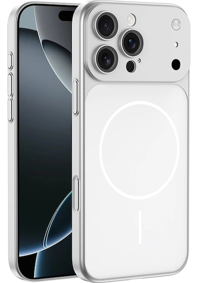 Apple Uyumlu iPhone 15 Pro Max Kılıf Zore M-safe Şarj Özellikli Kamera Korumalı Spark Kapak