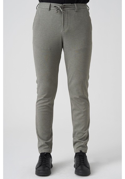 White Stone Barcelos P1035 Regular Fit Semanta Likralı Orme Jogger Pantolon Haki Haki
