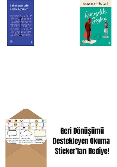 Everest Açıkhava 1 - Sabahattin Ali Seçme Öyküler + İçimizdeki Şeytan + Okuma Sticker'ları