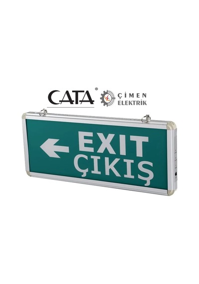 5 Adet Cata Ct 9166 3w Çift Yönlü Ledli Exıt Çıkış Armatürü