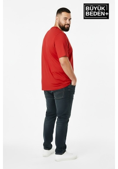 Superlife Erkek Büyük Beden Willamsburg Brooklyn Baskılı 3xl-6xl Bisiklet Yaka Tshırt Spr26bts510-16 Kırmızı Superlife Erkek Büyük Beden Willamsburg Brooklyn Baskılı 3xl-6xl Bisiklet Yaka Tshırt Spr26bts510-16 Kırmızı