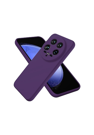 Xiaomi 15 Ultra Uyumlu Silikon Kılıf - Kamera Korumalı Esnek Pastel Renk Kapak - Mor