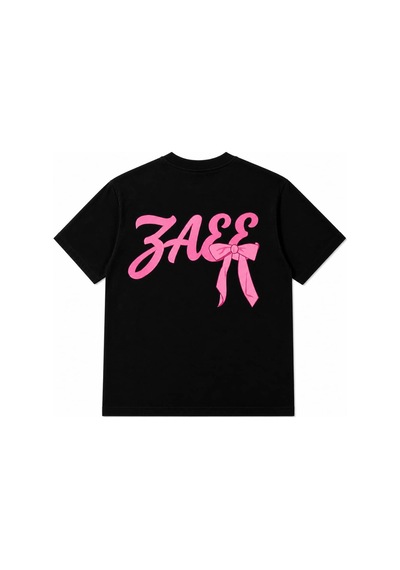 Zaee Pink Oversize Tişötr Siyah