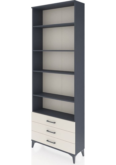 Arges Dolap 5 Raflı 3 Çekmeceli 88x30x243 Antrasit-aytaşı Antrasit Arges Dolap 5 Raflı 3 Çekmeceli 88x30x243 Antrasit-aytaşı Antrasit