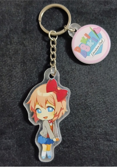 Owl Bag Doki Doki Literatüre Club - Sayori Karakteri Desenli Acrylic Anahtarlık Çanta Süsü Mıx
