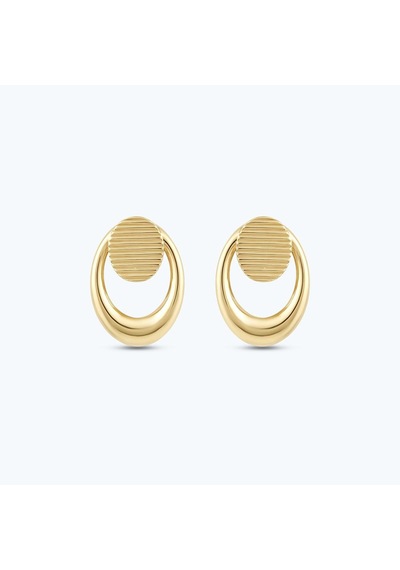 Altınbaş Altın Oval Küpe Akp0422-y-25950 Çok Renkli