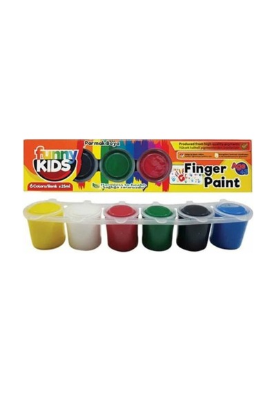 Funny Kids Parmak Boyası 25 Ml 6 Renk Çok Renkli