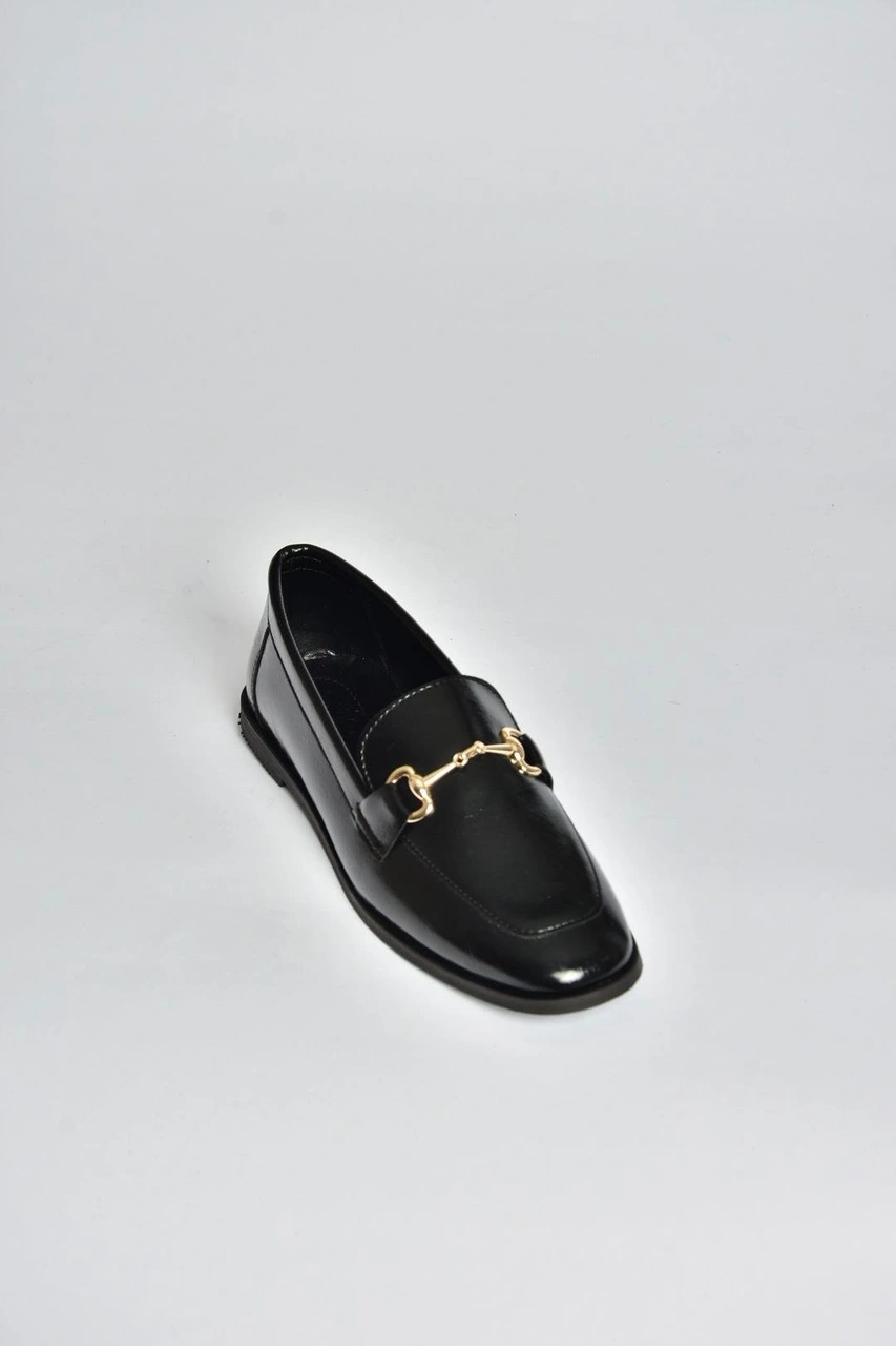 Fox Shoes V404360360 Siyah Rustik Günlük Kadın Ayakkabı Siyah-rustik