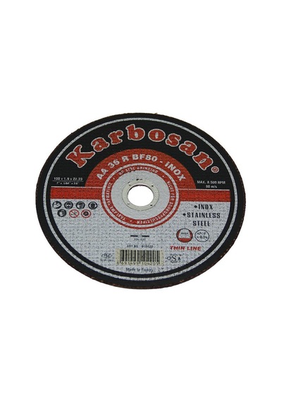 Karbosan-10420 İnox Metal Kesici Disk 180mmx1.9x22 Spral Taşı