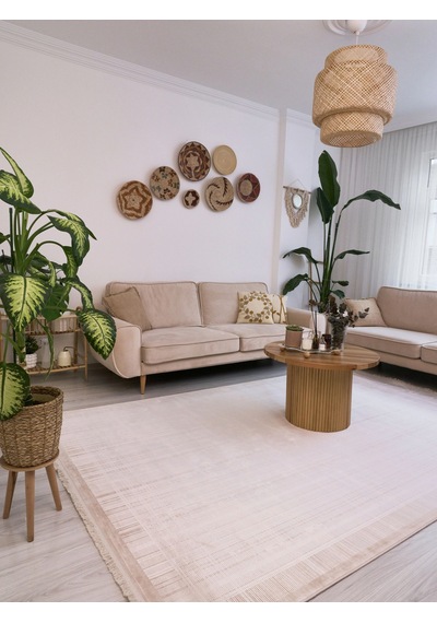 Apex Serenity 7831 Krem Modern Salon Halısı Krem