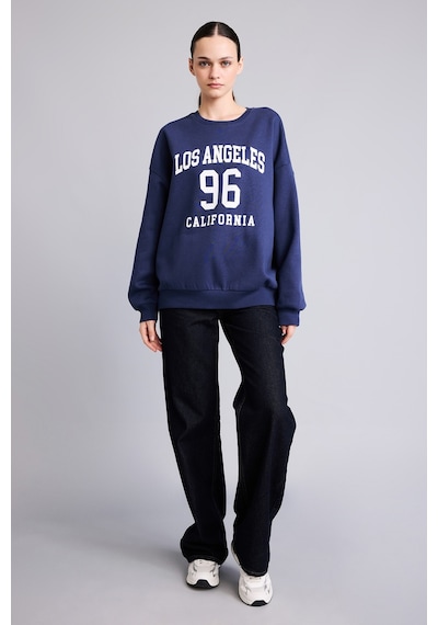 Defacto Regular Fit Bisiklet Yaka Düşük Omuz Baskılı Sweatshirt I8230ax26aunv1 Lacivert-nv1 Defacto Regular Fit Bisiklet Yaka Düşük Omuz Baskılı Sweatshirt I8230ax26aunv1 Lacivert-nv1