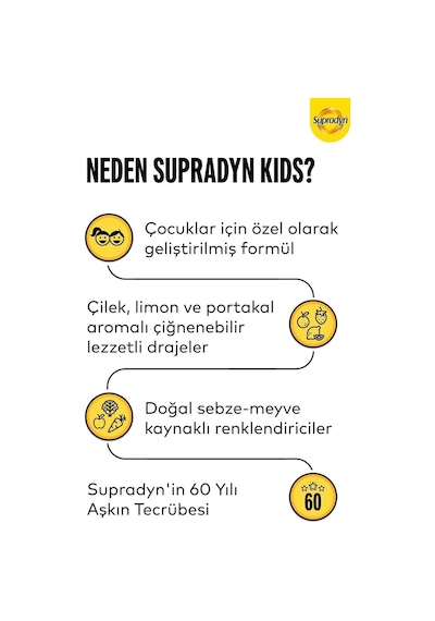 Supradyn Kids 60 Tablet 2 Adet
