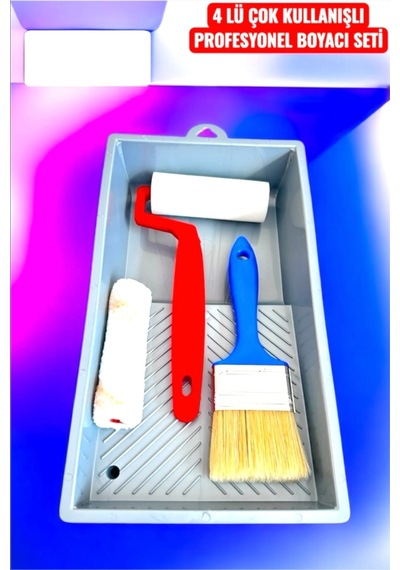 4lü Boyacı Seti Mavi - 737237933 Mavi