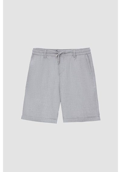 D's Damat Ds Damat Bej Beli Lastikli Bağcık Detaylı Duble Paça Viskonlu Jogger Şort 0HC13ORTBT189 Bej