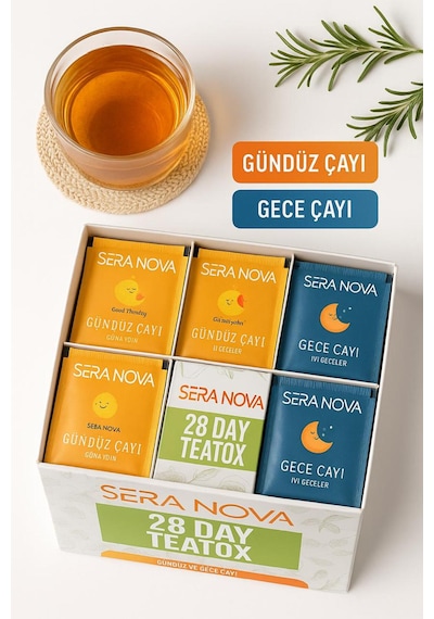 Seranova Detox Çayı 28 Gündüz Çayı 14 Gece Çayı