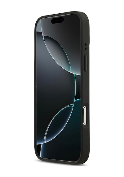 Apple Uyumlu iPhone 17 Pro Max Kılıf Redbull Lisanslı M-safeli Kırmızı Halka Ve Logo Kabartma Pu Deri Kapak Siyah Siyah