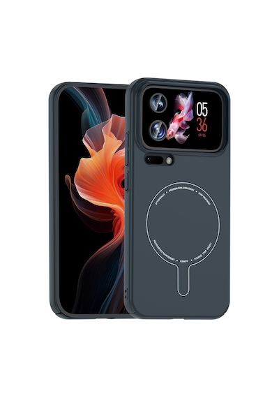 Adige Xiaomi 17 Pro Max Kılıf Elio Kablosuz Şrj Özellikli Kamera Korumalı Sert Pc Lacivert