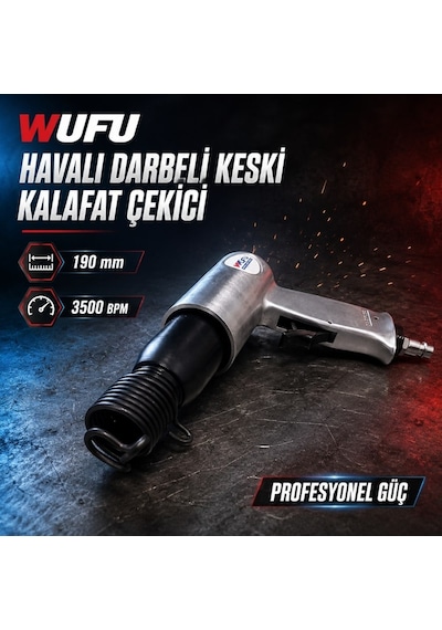 Wufu Havalı Darbeli Keski Kalafat Çekici 190 Mm