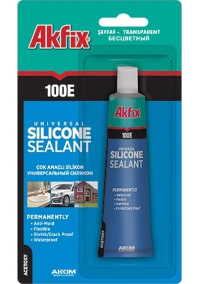 Akfix Şeffaf Silikon Tüp Silikon 50 Ml