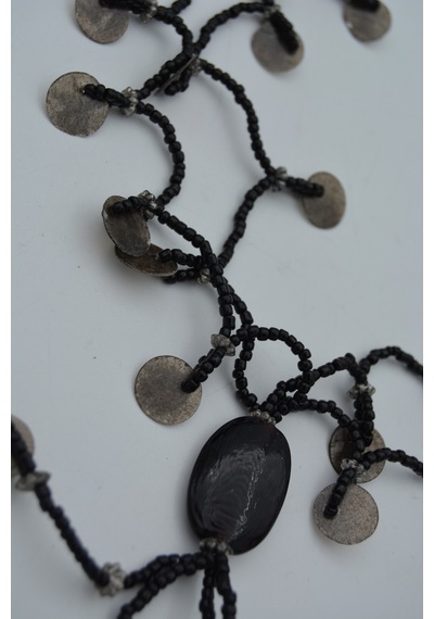 Stoneage Sedef Taşlı Kolye Gri