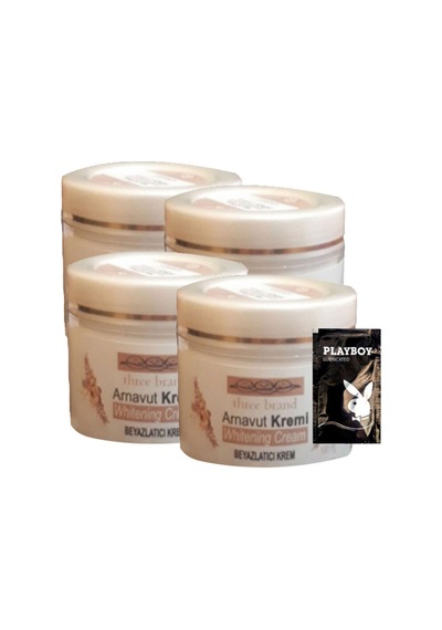 Arnavut Kremi 4x100 Ml Cilt Renk Açıcı Masaj Bakım Kremi 1 Adet Jel İle
