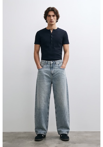 Banny Jeans Erkek Skater Fit Jean Pantolon Tint Mavi M