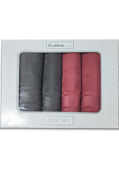 Özdilek Colourist Best Set Hamam Takımı K.gri-k.mercan Çok Renkli